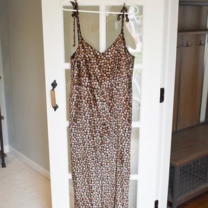 Madewell Velvet Floral Print Jumpsuit